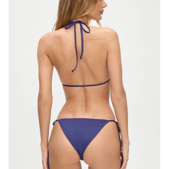 New! Frankie's Bikinis Deep Navy Blue Mackenzie string Bottom 1648 - Picture 3 of 9